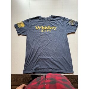 Grunt Style Whiskey Helps Graphic T-shirt Size Large